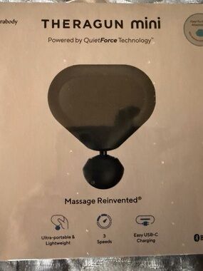 Therabody Theragun Mini 2nd Gen Percussion Massage Gun Black NEW SEALED TG02015-